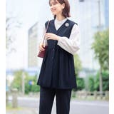 ネイビー | 【３点セット】コーデ決まるペプラムジレセ | Viola e Viola