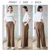 らくキレイストレッチワイドパンツ     | Viola e Viola | 詳細画像6 