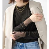 程よい透け感大人シアー素材切替トップス | Viola e Viola | 詳細画像10