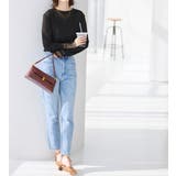 程よい透け感大人シアー素材切替トップス | Viola e Viola | 詳細画像11