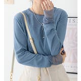 程よい透け感大人シアー素材切替トップス | Viola e Viola | 詳細画像25