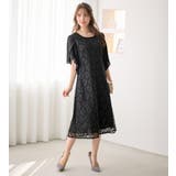 華やかラメレースチューリップ袖ワンピース | alotta | 詳細画像22 