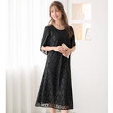 華やかラメレースチューリップ袖ワンピース | alotta | 詳細画像24 