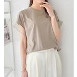 袖チュールデザイン綿混Ｔシャツ | alotta | 詳細画像12 