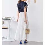 袖チュールデザイン綿混Ｔシャツ | alotta | 詳細画像24 