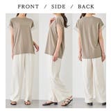 袖チュールデザイン綿混Ｔシャツ | alotta | 詳細画像5 