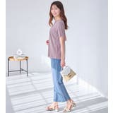 大人かわいいプリント綿混Ｔシャツ | alotta | 詳細画像12 