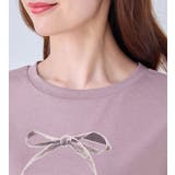 大人かわいいプリント綿混Ｔシャツ | alotta | 詳細画像15 