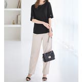 5分袖パール調ボタンTシャツ | alotta | 詳細画像8