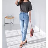 5分袖パール調ボタンTシャツ | alotta | 詳細画像14