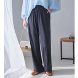 ネイビー | さらテロ楽ちんストレートパンツ（レギュラ | Viola e Viola