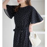 ドットガラ | ベルト付ゆるワンピース | alotta