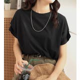 ブラック | 【接触冷感】脱普通！すっきり見え大人の上品Ｔシャツ | Viola e Viola