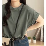 オリーブ | 【接触冷感】脱普通！すっきり見え大人の上品Ｔシャツ | Viola e Viola
