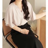 グレージュ | 【接触冷感】さらさらＥＡＳＹフレアスリーブブラウス | Viola e Viola