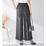 麻調素材ウエストリボンワイドパンツ | alotta | 詳細画像11 