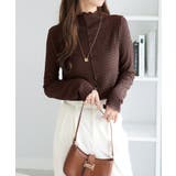 カットジャガードプチハイネックプルオーバ | alotta | 詳細画像18