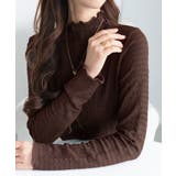 ブラウン | カットジャガードプチハイネックプルオーバ | alotta