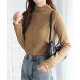 グレージュ | カットジャガードプチハイネックプルオーバ | alotta