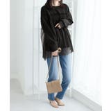 １枚着映えチュール重ねダンボールトップス | Viola e Viola | 詳細画像16 