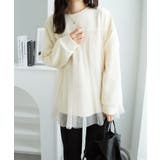 １枚着映えチュール重ねダンボールトップス | Viola e Viola | 詳細画像21 