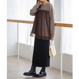 １枚着映えチュール重ねダンボールトップス | Viola e Viola | 詳細画像6 