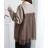 １枚着映えチュール重ねダンボールトップス | Viola e Viola | 詳細画像7 