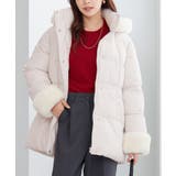 ファー付きミドル丈中綿コート | alotta | 詳細画像9 