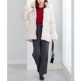 ファー付きミドル丈中綿コート | alotta | 詳細画像11 