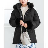 ファー付きミドル丈中綿コート | alotta | 詳細画像6 