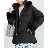 ファー付きミドル丈中綿コート | alotta | 詳細画像7 