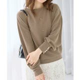 パール調ボタン柔らかカットソーゆるトップ | alotta | 詳細画像20