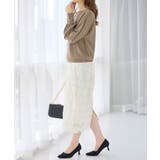 パール調ボタン柔らかカットソーゆるトップ | alotta | 詳細画像23