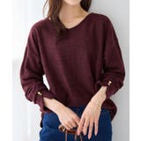 柔らかニットソー金ボタンゆるトップス | alotta | 詳細画像7