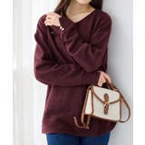 柔らかニットソー金ボタンゆるトップス | alotta | 詳細画像8