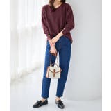 柔らかニットソー金ボタンゆるトップス | alotta | 詳細画像9