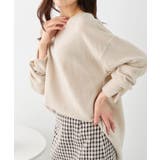 柔らかニットソー金ボタンゆるトップス | alotta | 詳細画像14