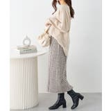 柔らかニットソー金ボタンゆるトップス | alotta | 詳細画像15