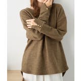 柔らかニットソー金ボタンゆるトップス | alotta | 詳細画像3