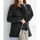 柔らかニットソー金ボタンゆるトップス | alotta | 詳細画像18