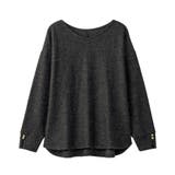 柔らかニットソー金ボタンゆるトップス | alotta | 詳細画像28