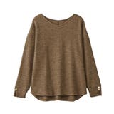 柔らかニットソー金ボタンゆるトップス | alotta | 詳細画像29