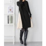 異素材切替チュニックワンピース | alotta | 詳細画像8 