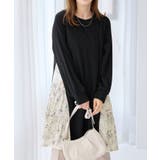 異素材切替チュニックワンピース | alotta | 詳細画像10 