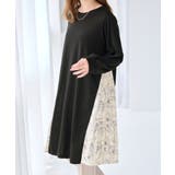 異素材切替チュニックワンピース | alotta | 詳細画像12 