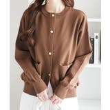 ゴールドボタンニットカーデ | Viola e Viola | 詳細画像1