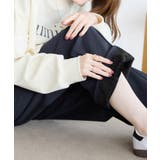 あったか裏起毛セミワイドパンツレギュラ | alotta | 詳細画像6 