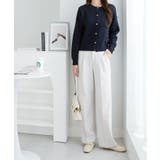 パールボタンニットカーディガンショート | alotta | 詳細画像17