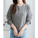 パールボタンニットカーディガンショート | alotta | 詳細画像4