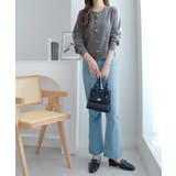 パールボタンニットカーディガンショート | alotta | 詳細画像5